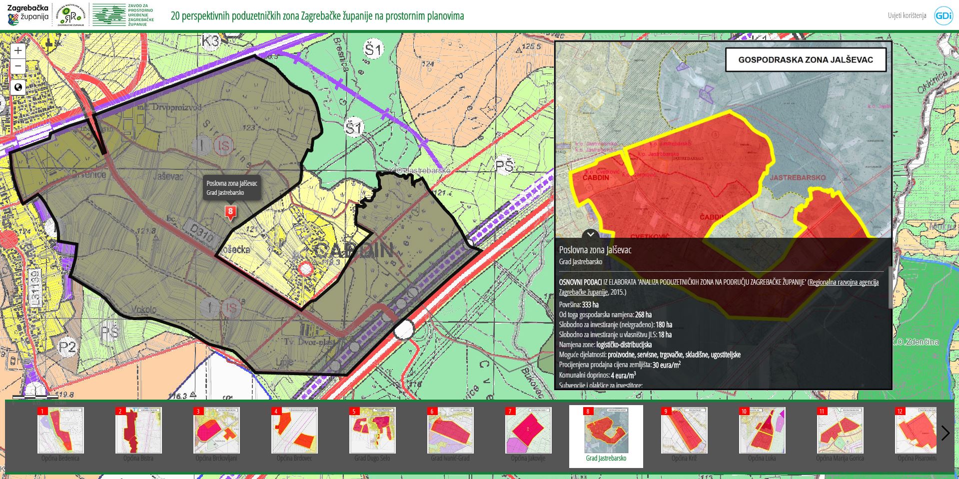 Objavljen WEB-GIS preglednik poduzetničkih zona Zagrebačke županije na prostornim planovima - slika 2
