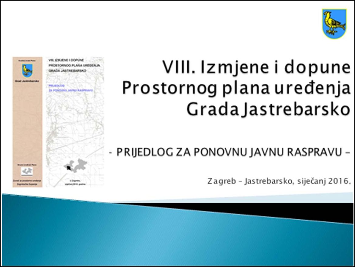 Objavljena ponovna Javna rasprava o Prijedlogu VIII. Izmjena i dopuna PPUG Jastrebarsko - slika 1