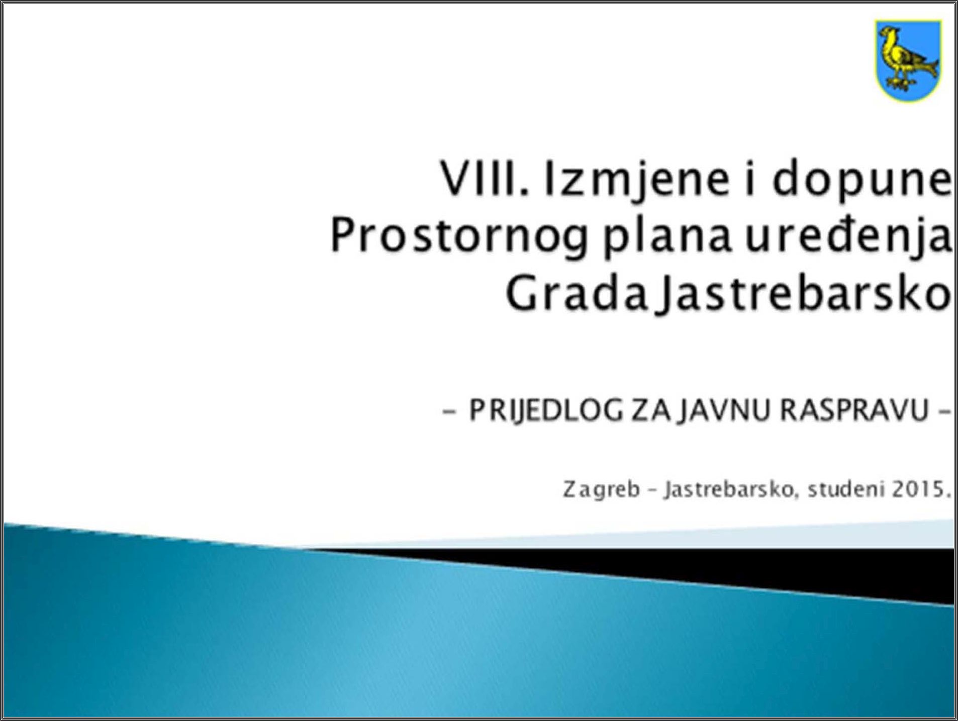 Objavljena Javna rasprava o Prijedlogu VIII. Izmjena i dopuna PPUG Jastrebarsko - slika 1