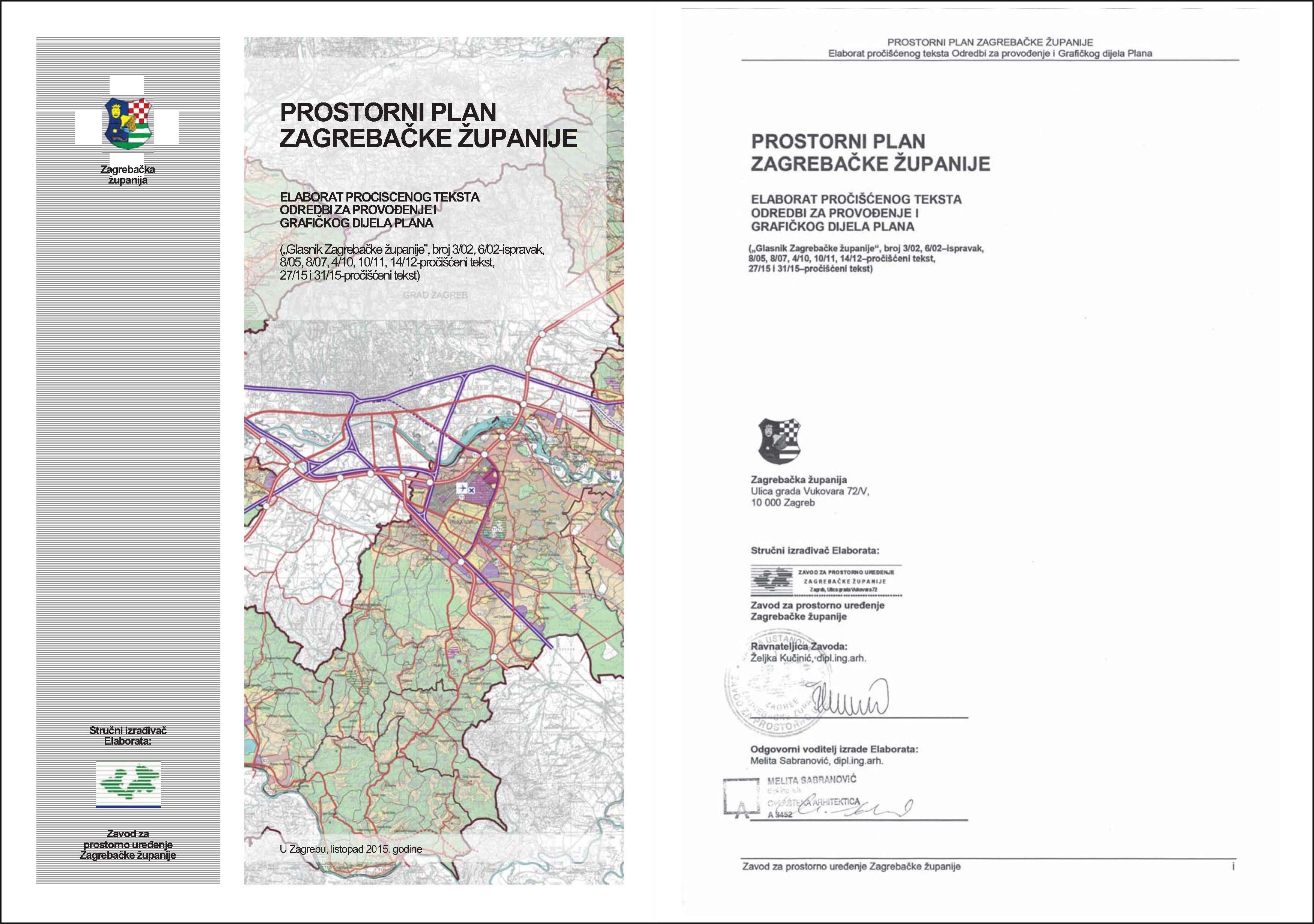 Utvrđen Elaborat pročišćenog teksta Odredbi za provođenje i Grafičkog dijela Prostornog plana Zagrebačke županije - slika 1
